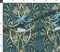 Teal Art Nouveau Elegant Dragonflies Large Scale Lotus Flower Ornate Botanical Custom Printed Fabric by Spoonflower Various Fabrics by the Yard or Fat Quarter